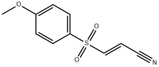 (E)-3-(4-Methoxyphenylsulfonyl)acrylonitrile Struktur