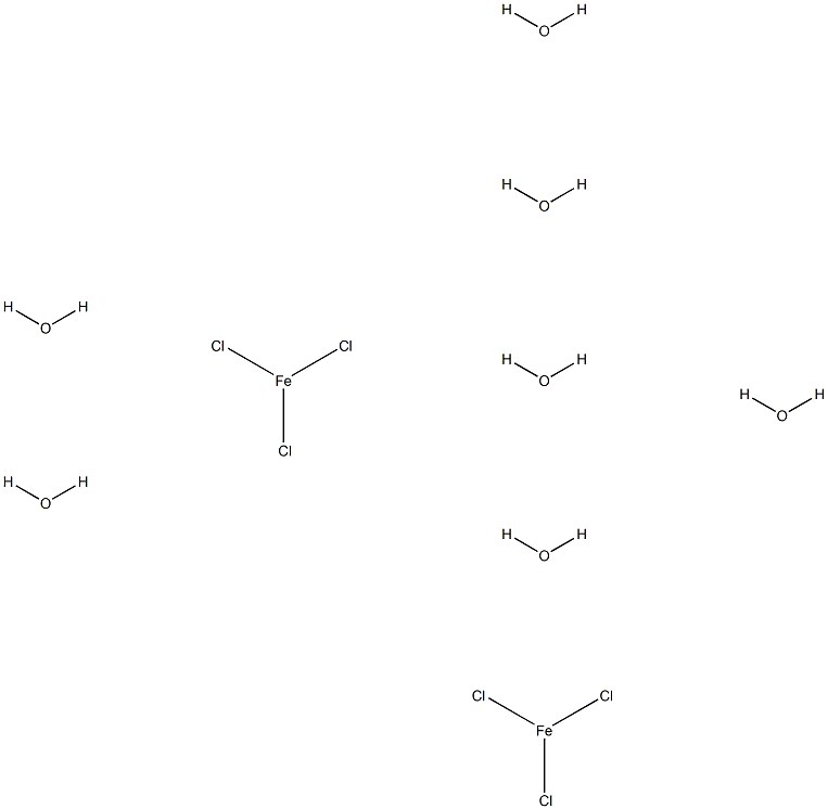Iron chloride (FeCl3), hydrate (2:7) Structure