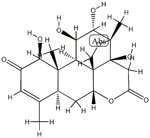 13,20-Epoxy-1β,11β,12α,14-tetrahydroxypicras-3-ene-2,16-dione Structure