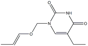 2,4(1H,3H)-Pyrimidinedione,5-ethyl-1-[(1-propenyloxy)methyl]-(9CI) Structure