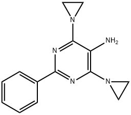 4,6-diaziridin-1-yl-2-phenyl-pyrimidin-5-amine Struktur