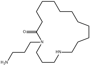13-Aza-16-[(3-aminopropyl)amino]hexadecanoic acid 1,16-lactam Structure
