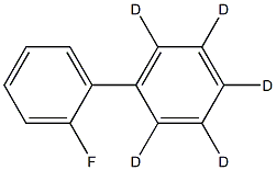 2-フルオロ-(2',3',4',5',6'-2H5)-1,1'-ビフェニル 化学構造式