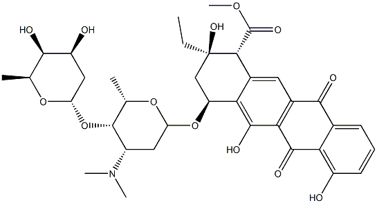 aclacinomycin S Struktur