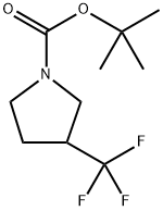 3-(三氟甲基)吡咯烷-1-羧酸叔丁酯, 644970-40-1, 结构式