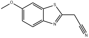 2-Benzothiazoleacetonitrile,6-methoxy-(9CI) 化学構造式