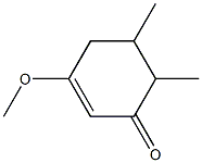2-Cyclohexen-1-one,3-methoxy-5,6-dimethyl-(9CI) Struktur