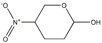 2H-Pyran-2-ol,tetrahydro-5-nitro-(9CI) Struktur