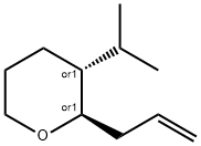 2H-Pyran,tetrahydro-3-(1-methylethyl)-2-(2-propenyl)-,(2R,3R)-rel-(9CI) Struktur