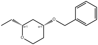 2H-Pyran,2-ethyltetrahydro-4-(phenylmethoxy)-,(2R,4R)-rel-(9CI) Struktur