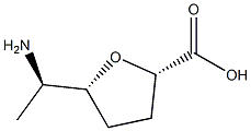 D-lyxo-Heptonic acid, 6-amino-2,5-anhydro-3,4,6,7-tetradeoxy- (9CI) Struktur