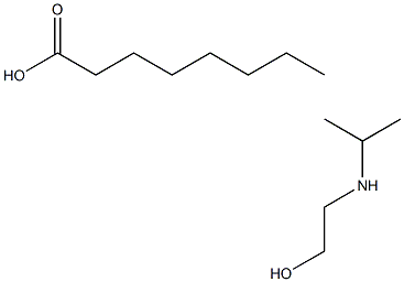 octanoic acid, compound with 2-(isopropylamino)ethanol (1:1) Struktur