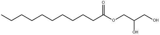 Undecanoic acid 2,3-dihydroxypropyl ester Structure