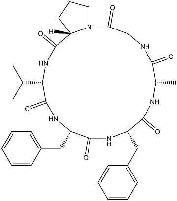 cycloamanide A Struktur
