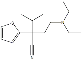 α-[2-(Diethylamino)ethyl]-α-(1-methylethyl)-2-thiopheneacetonitrile Struktur