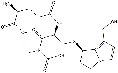 glutathione-dehydroretronecine conjugate Struktur