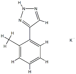 4(or 5)-methyl-1H-benzotriazole, potassium salt Structure