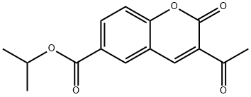 3-Acetyl-2-oxo-α-chromene-6-carboxylic acid isopropyl ester Structure
