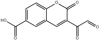 3-Glyoxyloyl-2-oxo-α-chromene-6-carboxylic acid Structure