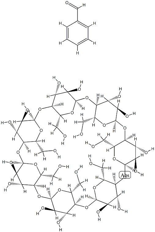 cyclodextrin-benzaldehyde Struktur