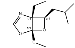 4,6-Dioxa-2-azabicyclo[3.2.0]hept-2-ene,1-ethyl-5-methoxy-3-methyl-7-(2-methylpropyl)-,(1R,5S,7R)-rel-(9CI) 结构式