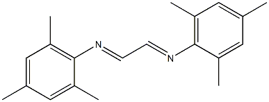 [N(E),N'(E)]-N,N'-1,2-乙二亚基二[2,4,6-三甲基苯胺] 结构式