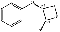 Thietane, 2-methyl-3-phenoxy-, (2R,3R)-rel- (9CI) Structure