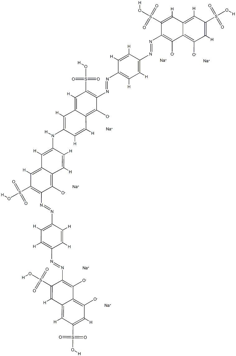 6473-12-7 3,3'-[Iminobis[(1-hydroxy-3-sodiosulfonaphthalene-6,2-diyl)azo(4,1-phenylene)azo]]bis[4,5-dihydroxynaphthalene-2,7-disulfonic acid disodium] salt