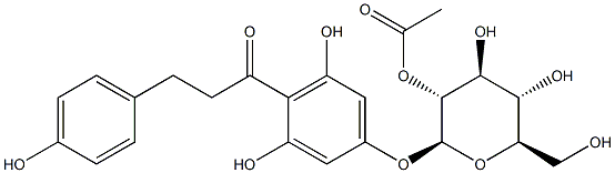 三叶甙 2''-乙酸酯 结构式