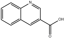 キノリン-3-カルボン酸 化学構造式