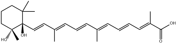 (5R,6R)-5,6-Dihydroxy-5,6-dihydro-12'-apo-β,ψ-caroten-12'-oic acid Structure