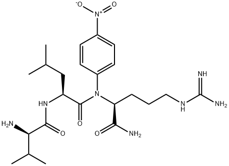 H-D-VAL-LEU-ARG-PNA · 2 ACOH 化学構造式