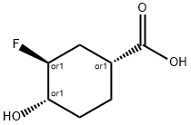 Cyclohexanecarboxylic acid, 3-fluoro-4-hydroxy-, (1R,3S,4S)-rel- (9CI) Structure