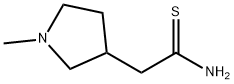 3-Pyrrolidineethanethioamide,1-methyl-(9CI) Structure