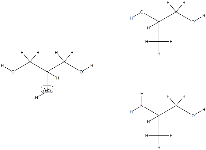 ポリ（プロピレングリコール）トリアミン 化学構造式