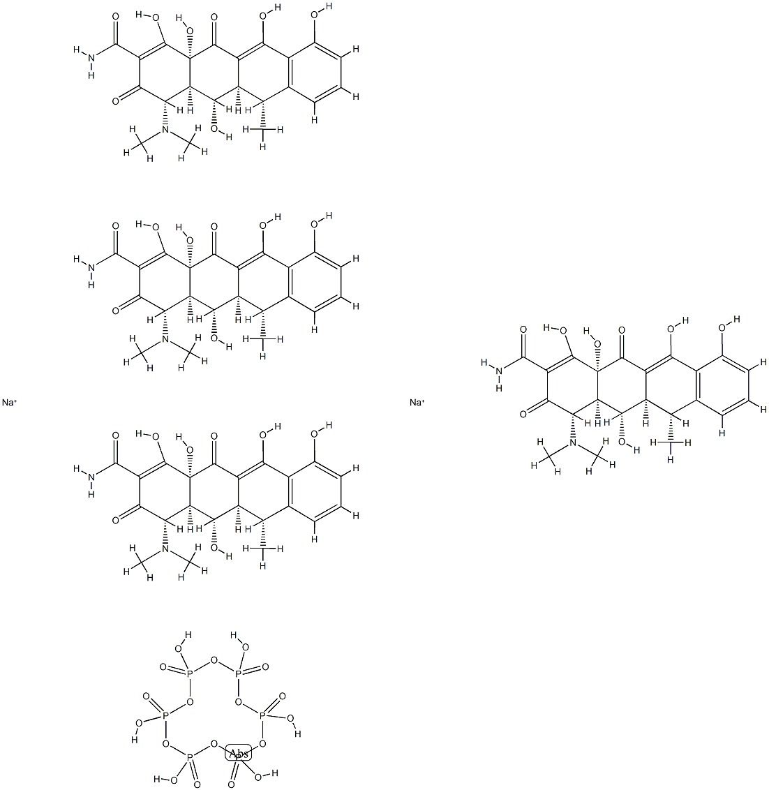 doxycycline polymethaphosphate sodium complex Structure