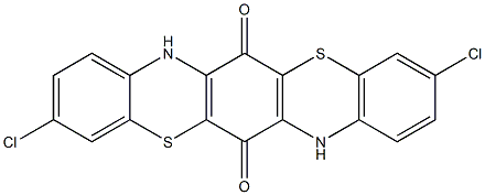 3,10-Dichlorotriphenodithiazine-6,13(7H,14H)-dione,6486-69-7,结构式