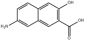 2-Naphthalenecarboxylicacid,7-amino-3-hydroxy-(9CI) Struktur