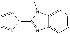 1H-Benzimidazole,1-methyl-2-(1H-pyrazol-1-yl)-(9CI) Structure