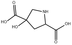 2,4-Pyrrolidinedicarboxylicacid,4-hydroxy-(9CI) Structure