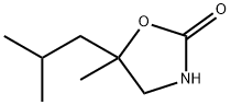 2-Oxazolidinone,5-isobutyl-5-methyl-(5CI) 化学構造式