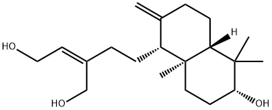 (2R,8aβ)-1,1,4aα-Trimethyl-5α-[(3Z)-3-(hydroxymethyl)-5-hydroxy-3-pentenyl]-6-methylenedecahydronaphthalene-2α-ol Structure