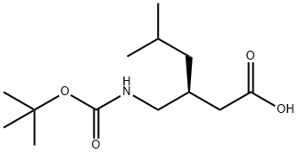 (S)-N-TERT-BUTOXYCARBONYL PREGABALIN 结构式