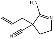 2H-Pyrrole-4-carbonitrile,5-amino-3,4-dihydro-4-(2-propenyl)-(9CI) Struktur