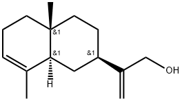 (2R)-1,2,3,4,4a,5,6,8aβ-Octahydro-4aα,8-dimethyl-β-methylene-2α-naphthaleneethanol, 65018-15-7, 结构式