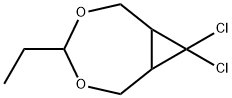3,5-Dioxabicyclo[5.1.0]octane,8,8-dichloro-4-ethyl-(9CI) Struktur