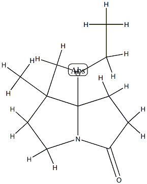 3H-Pyrrolizin-3-one,7a-ethoxyhexahydro-7,7-dimethyl-(9CI) Struktur