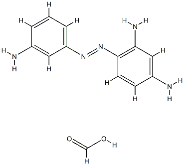 formic acid, compound with 4-[(m-aminophenyl)azo]benzene-1,3-diamine (1:1) Struktur