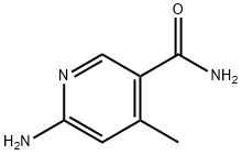 3-Pyridinecarboxamide,6-amino-4-methyl-(9CI) Structure