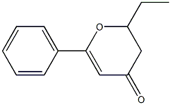 4H-Pyran-4-one,2-ethyl-2,3-dihydro-6-phenyl-(9CI) 结构式